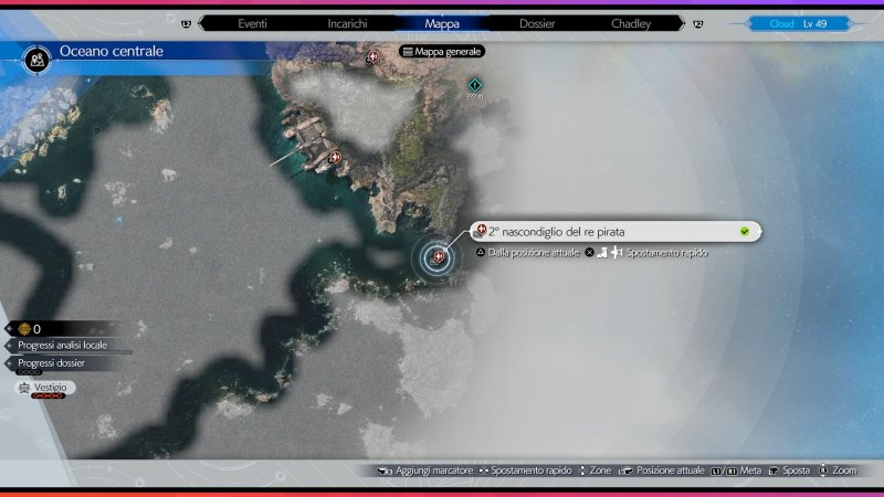 La posizione del secondo tesoro