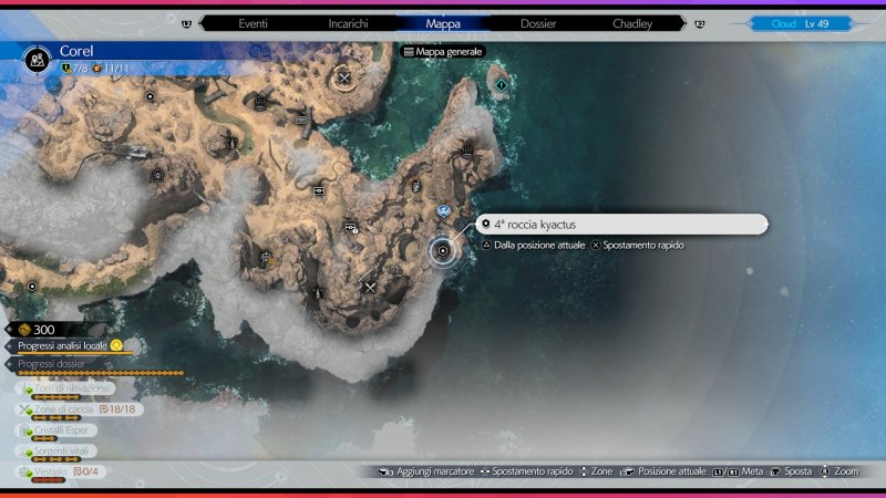 La posizione del quarto altare Kyactus