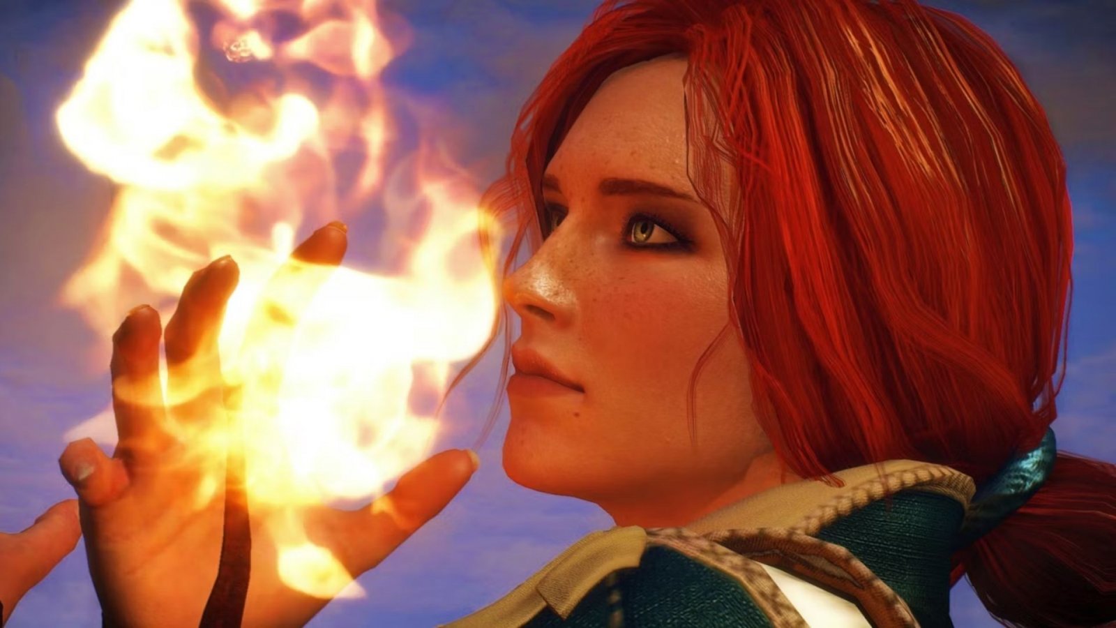 The Witcher, il cosplay di Triss Merigold da toriealis gioca con il fuoco