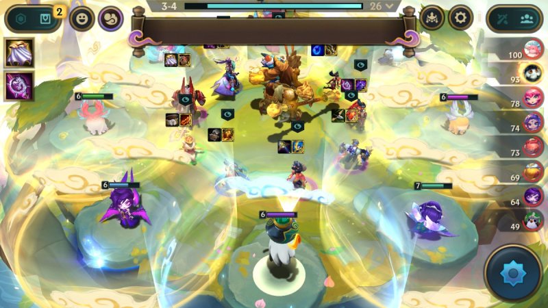 Una partita di Teamfight Tactics: Favole d'inchiostro