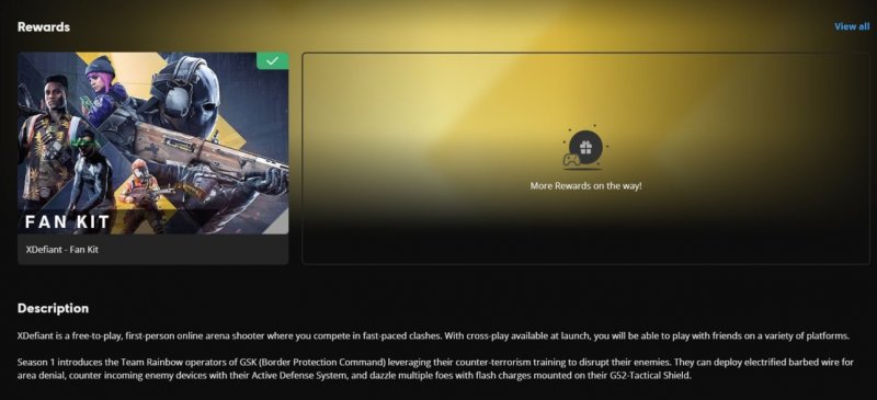La pagina di XDefiant apparsa sul sito Ubisoft La pagina di XDefiant apparsa sul sito Ubisoft