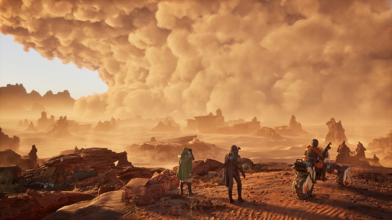 Una tempesta su Arrakis in Dune: Awakening