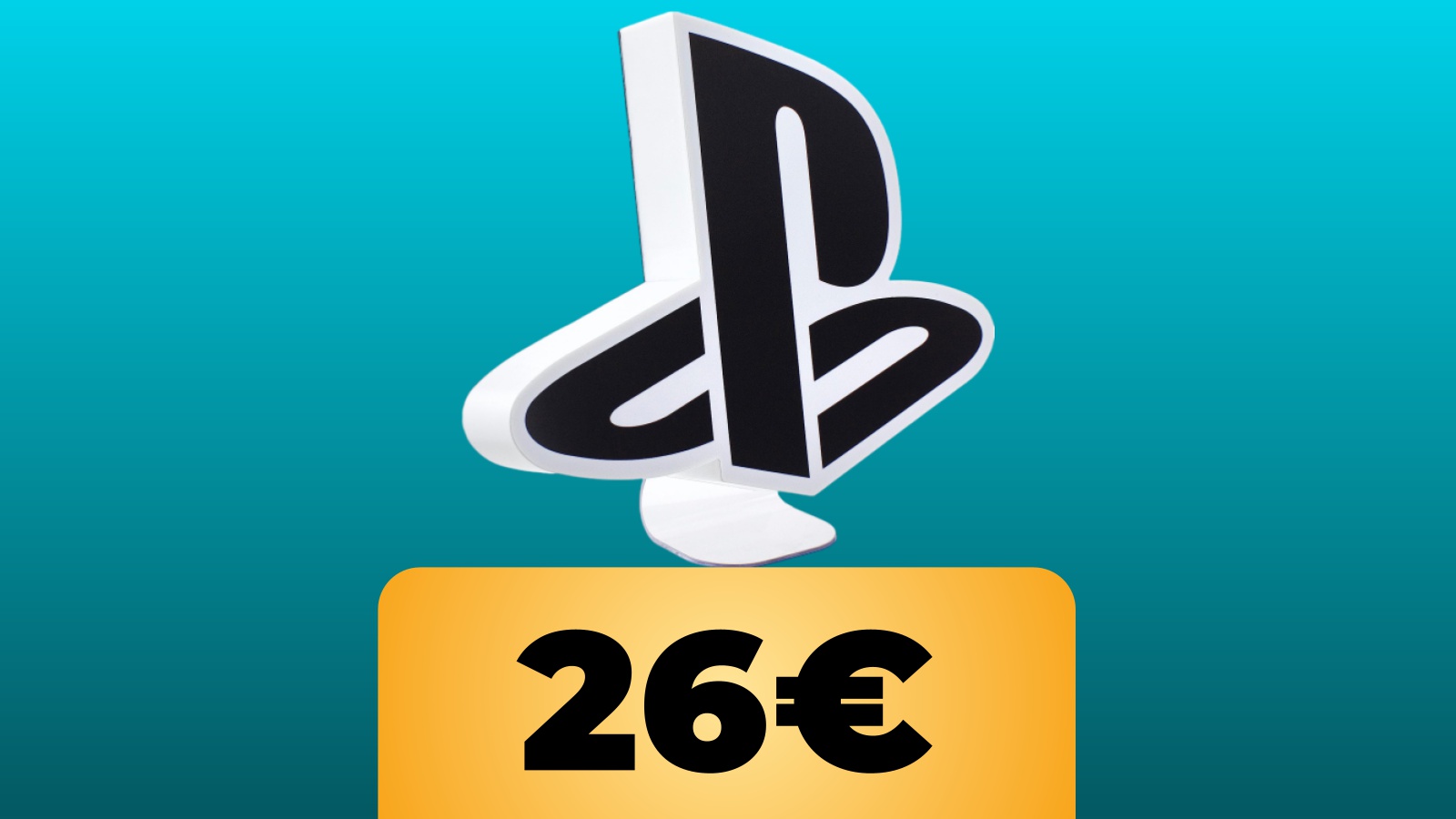 La lampada a forma di logo PlayStation in forte sconto su Amazon Italia