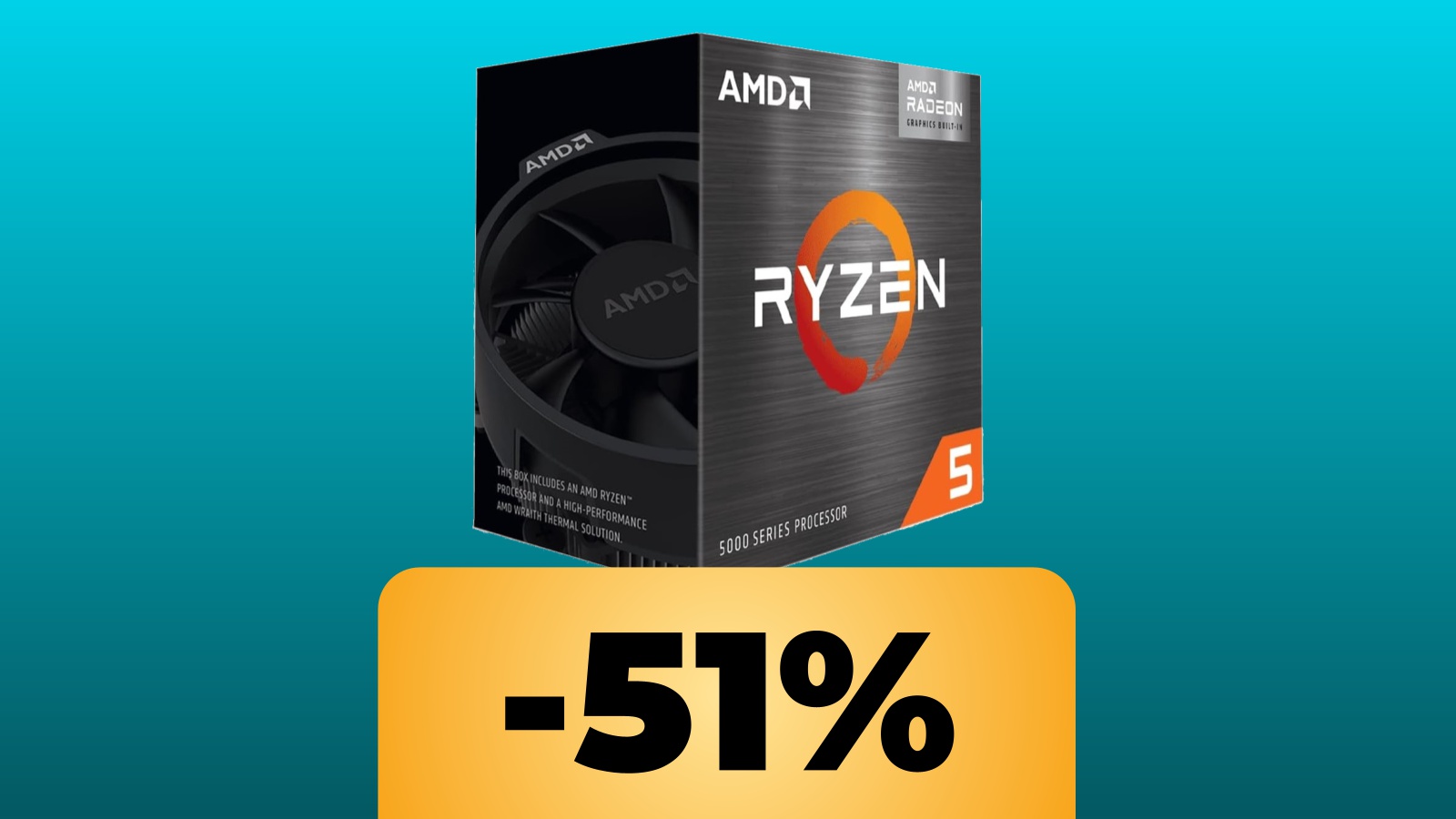 Il processore AMD Ryzen 5 5600G cala di nuovo di prezzo su Amazon: arriva a un minimo storico