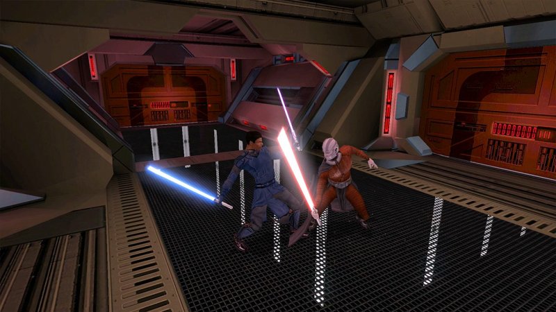 Bioware ha dato il meglio di sé in Knights of the Old Republic creando un universo narrativo grandioso e un sistema ruolistico che ancora oggi fa da standard Bioware ha dato il meglio di sé in Knights of the Old Republic creando un universo narrativo grandioso e un sistema ruolistico che ancora oggi fa da standard