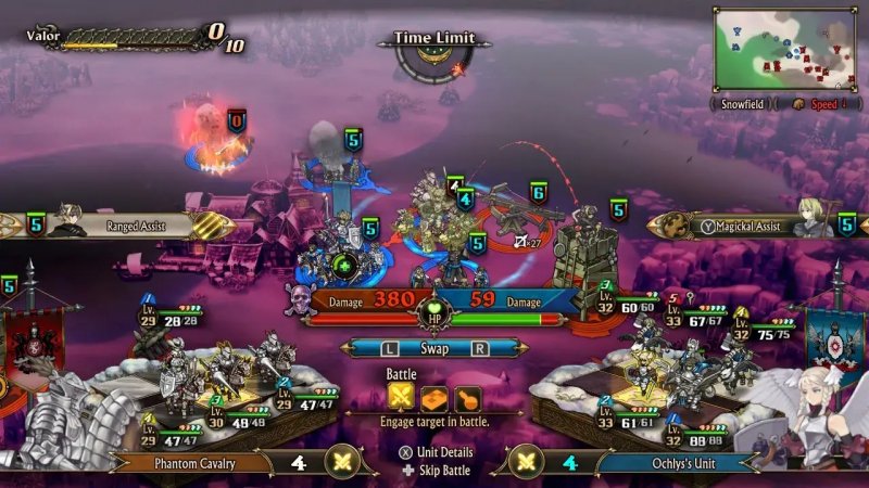 Nell'anteprima del combattimento potete attivare l'Effetto Leader di Auch, aiuto magico