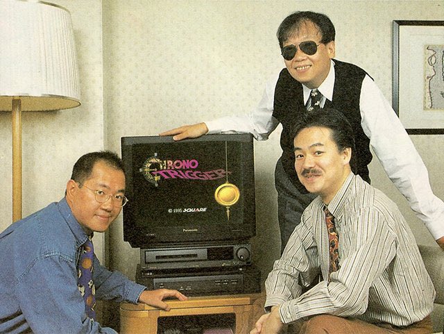Una foto storica con Akira Toriyama, Hironobu Sakaguchi e Yuji Horii insieme Una foto storica con Akira Toriyama, Hironobu Sakaguchi e Yuji Horii insieme