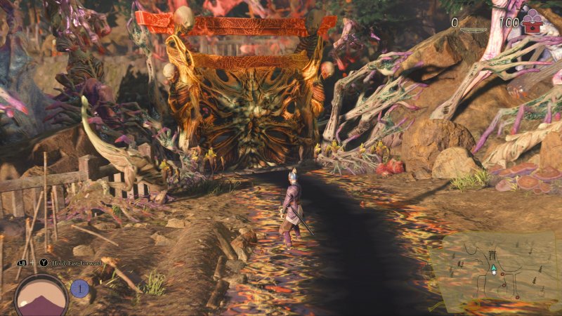 È da questi altari Torii che di notte usciranno i demoni di Kunitsu-Gami: Path of the Goddess È da questi altari Torii che di notte usciranno i demoni di Kunitsu-Gami: Path of the Goddess