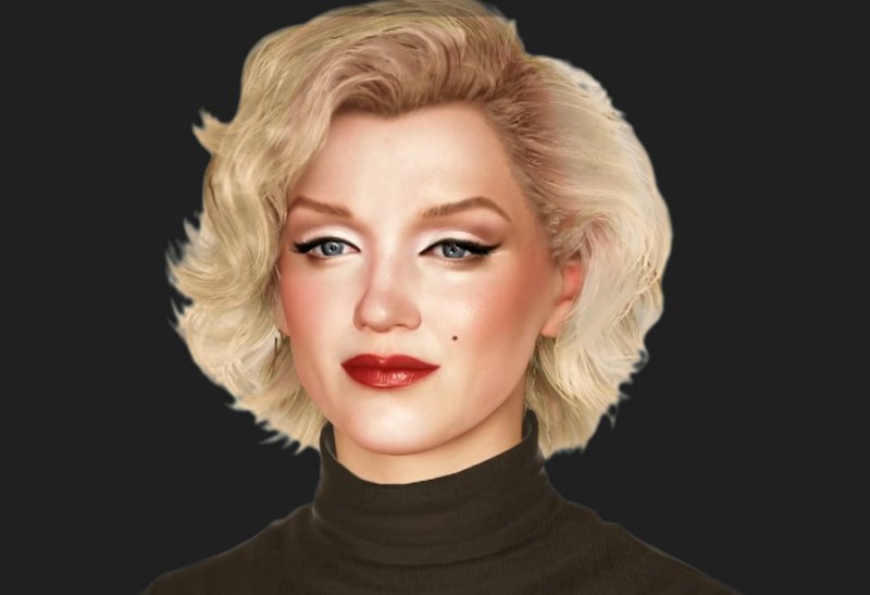 Marilyn Monroe rifatta dall'IA