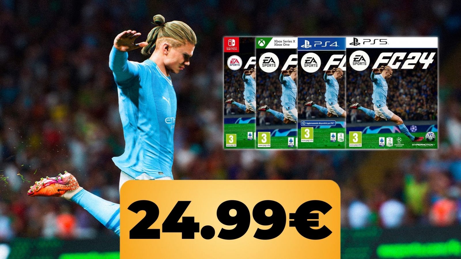 EA Sports FC 24 è in forte sconto su Amazon per PS4, PS5, Xbox e Nintendo Switch