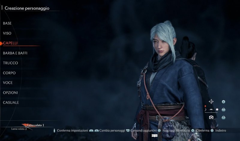 Ogni giocatore è libero di regalare alla Lama Velata protagonista l'aspetto che desidera