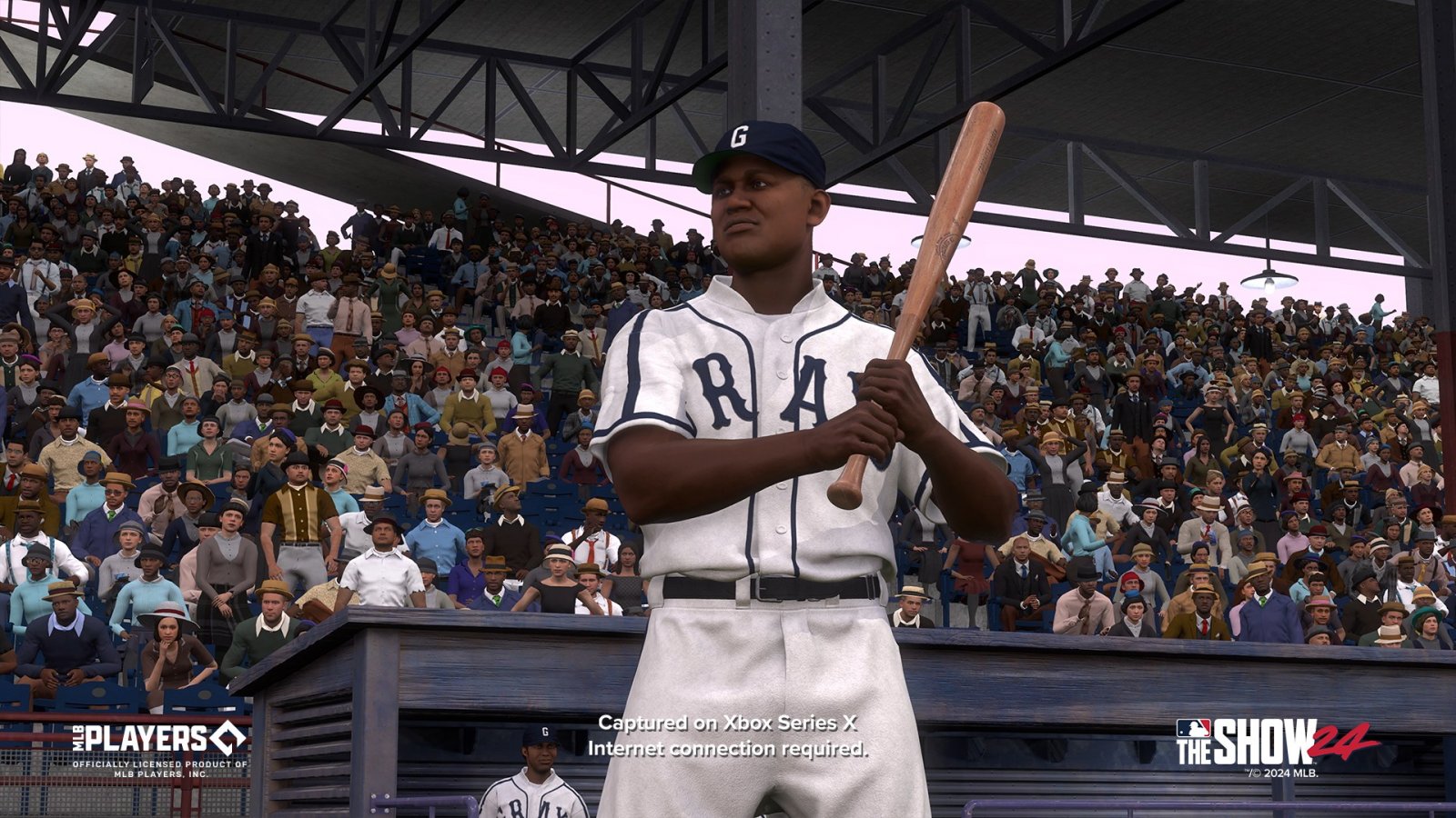 Un battitore in azione in MLB The Show