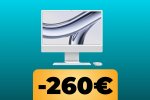 Computer desktop all-in-one iMac con chip M3 al prezzo minimo storico su Amazon: poche unità - Notizia