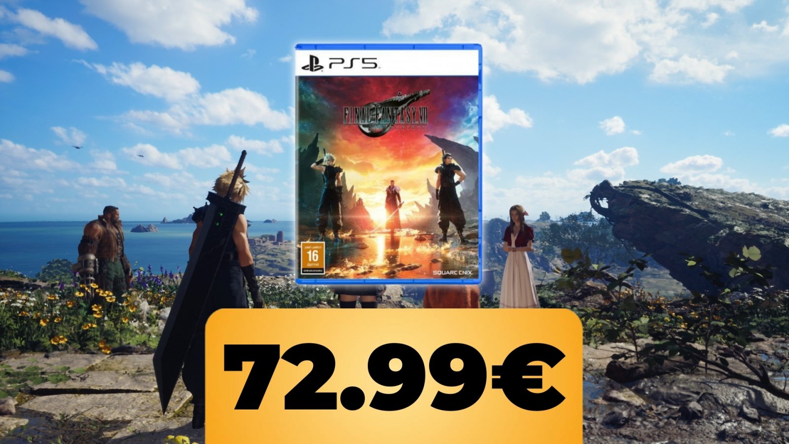 Final Fantasy VII Rebirth: il gioco per PlayStation 5 scende di prezzo su Amazon Italia