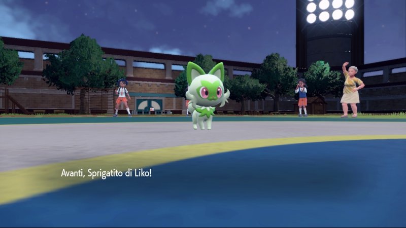 Lo Sprigatito di Liko in azione