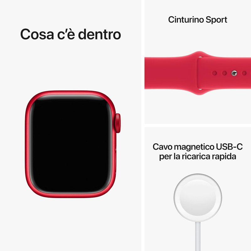 I contenuti della confezione dell'Apple Watch Series 8