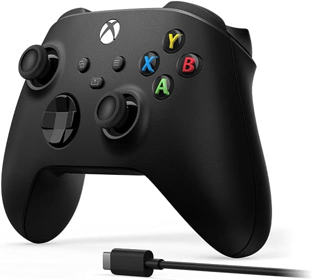 Controller Xbox nero con cavo USB-C