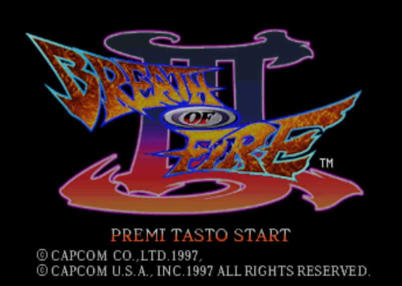 Breath of Fire III con applicata la patch di traduzione in italiano