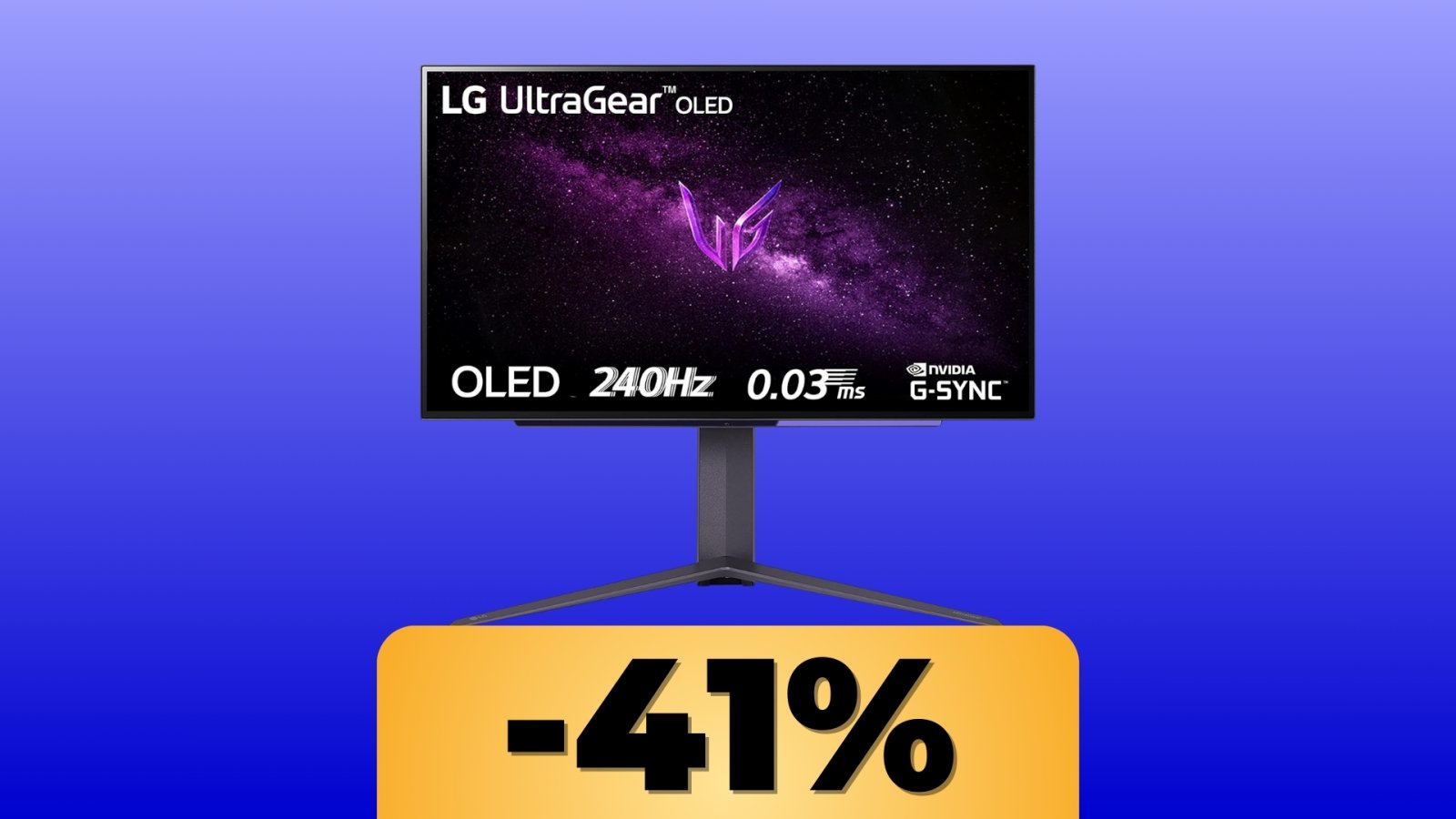 LG 27GR95QE UltraGear Gaming Monitor in sconto su Amazon per la Festa delle Offerte di Primavera