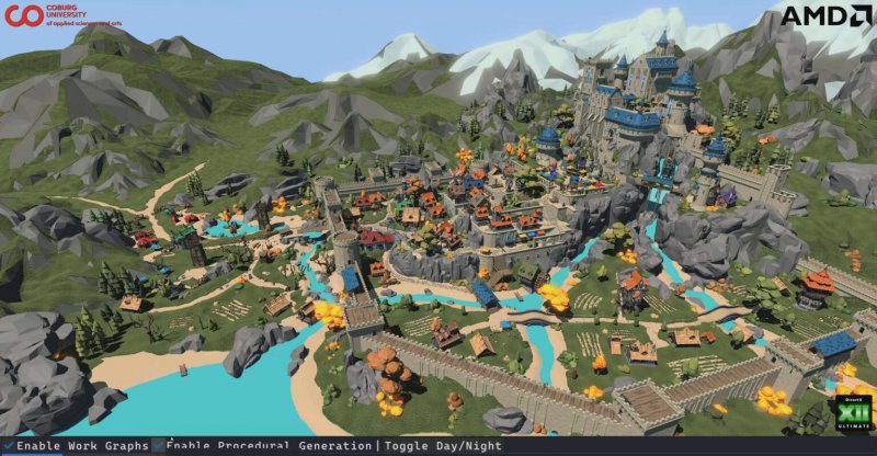 Uno screenshot della demo pubblicata da AMD