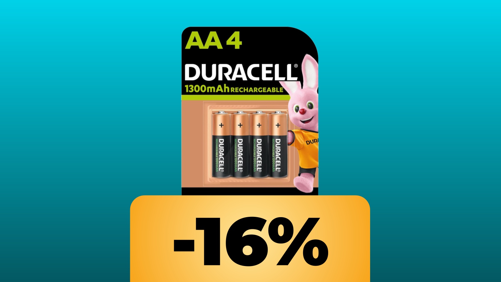 Batterie Ricaricabili Duracell AA in sconto su Amazon per la Festa delle Offerte di Primavera