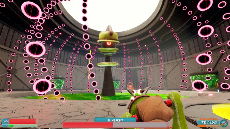 Le armi di Bears in Space sono decisamente folli e più vengono potenziate, più partono per la tangente con canne aggiuntive ed effetti assurdi