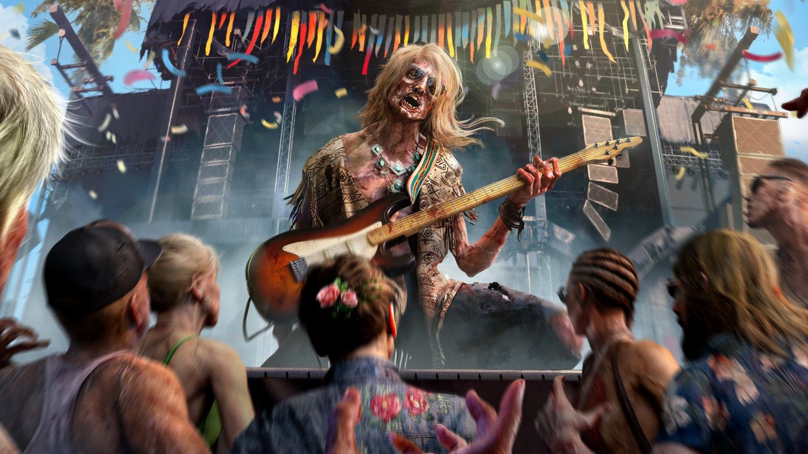 Uno degli zombi di Dead Island 2 suona la chitarra