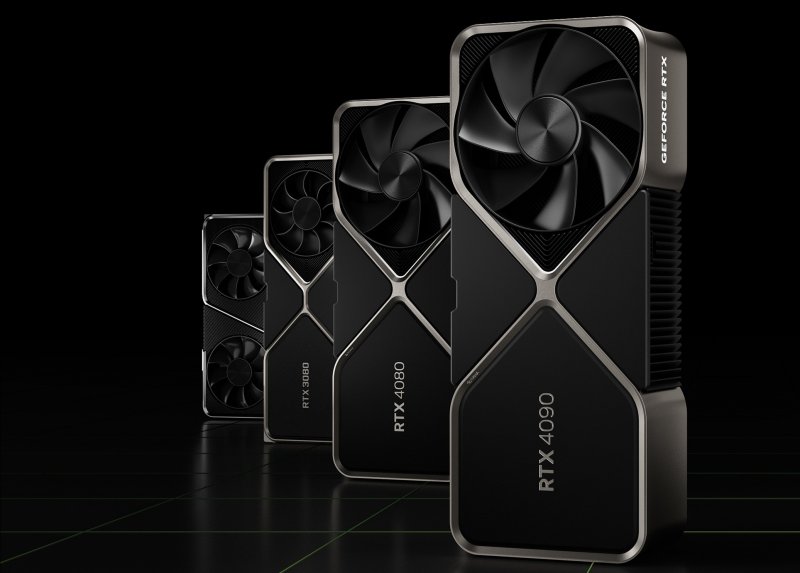 La lineup NVIDIA GeForce RTX 40