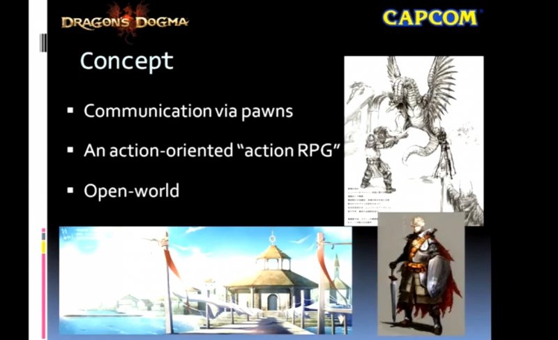 La prima versione del documento di design di Dragon's Dogma ruotava attorno a tre pilastri fondamentali