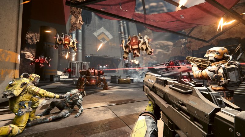 Alle fasi aeree si mescolano classici segmenti da sparatutto cooperativo