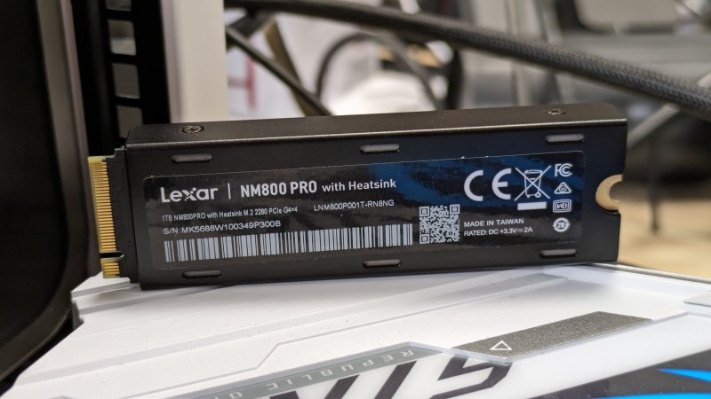 Lexar NM800 Pro, il retro Lexar NM800 Pro, il retro