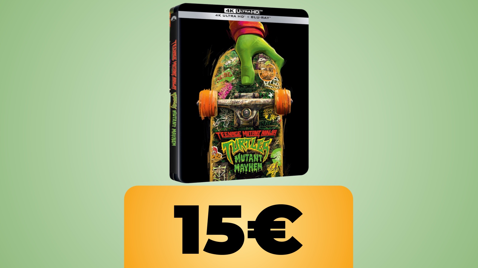 Tartarughe Ninja - Caos Mutante: la Steelbook 4K UHD + Blu-ray è in sconto su Amazon