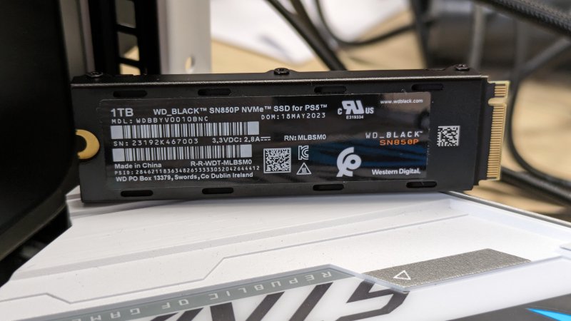 WD_BLACK SN850P, il retro