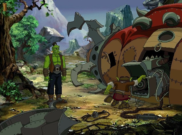 Thrall di fronte a un dirigibile Thrall di fronte a un dirigibile