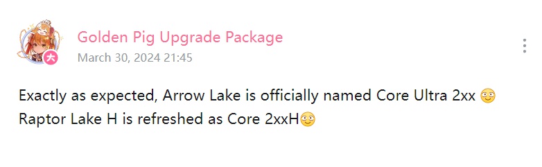 Il post di Golden Pig Upgrade