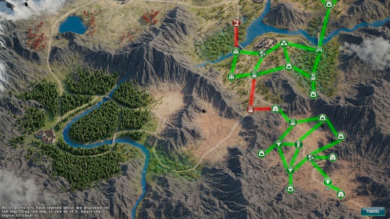 La mappa generale da accesso a moltissimi luoghi, tutti visitabili