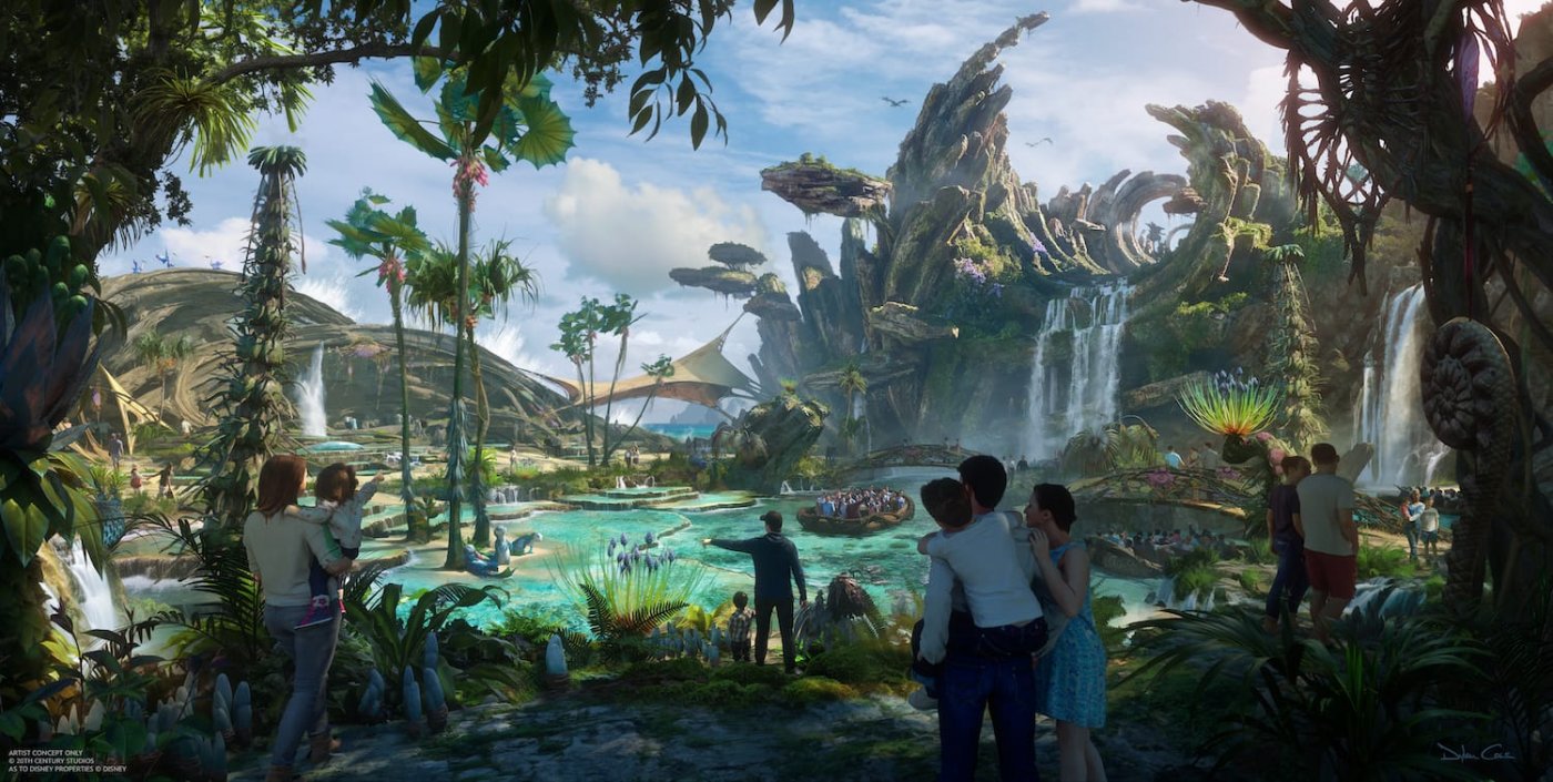 Disneyland Svela L'immagine Concept Art Del Parco A Tema Avatar: Farà 