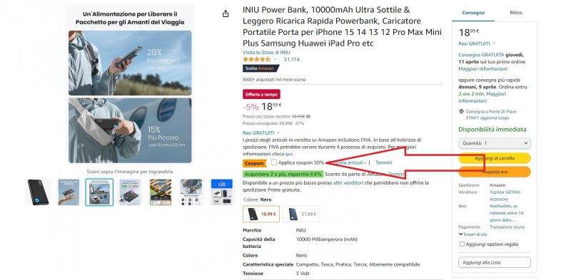 Dove attivare il coupon per il prodotto su Amazon Dove attivare il coupon per il prodotto su Amazon