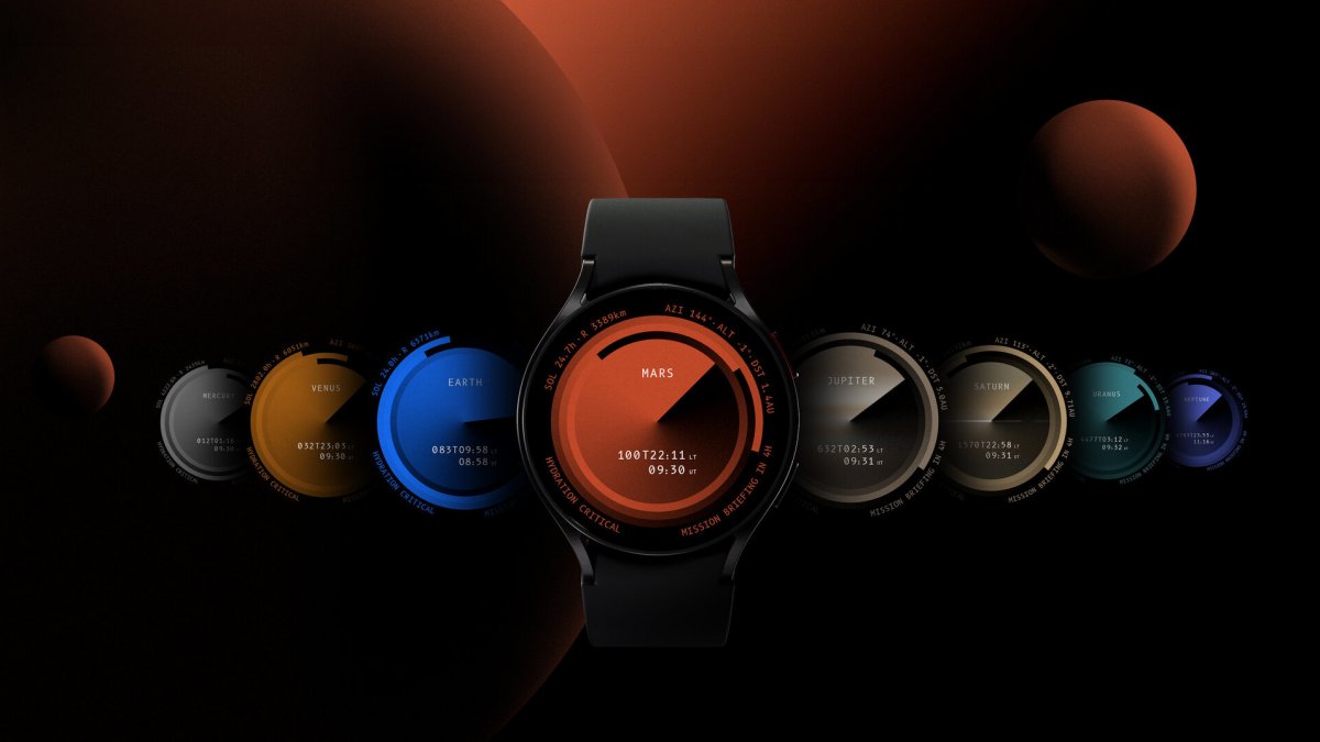Can the Galaxy Watch tell you the time on Mars?  With Galaxy Time yes