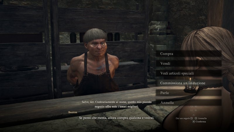 Ibrahim può creare degli oggetti contraffatti, non acquistare le 'Pietre del Trasbordo' da lui