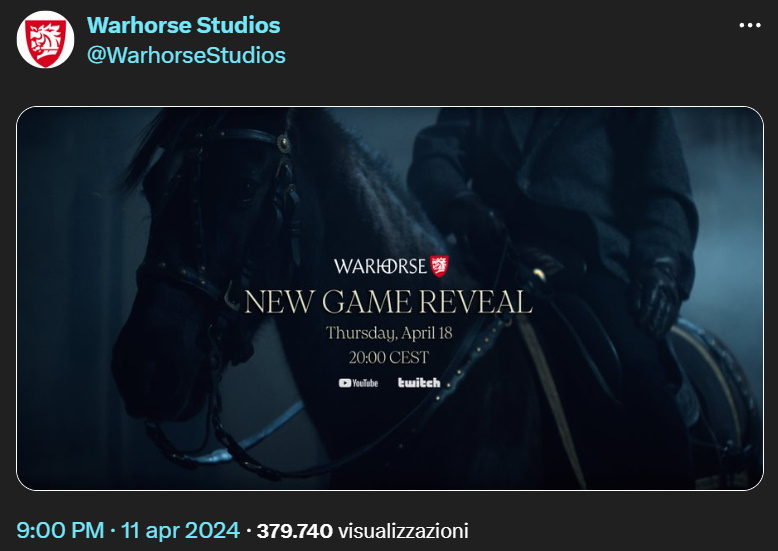 Il post con l'annuncio dell'annuncio Il post con l'annuncio dell'annuncio