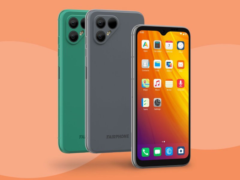 Fairphone porta avanti l'etica aziendale di approvvigionamento etico e sostenibilità, con batterie sostituibili dall'utente e componenti riciclabili
