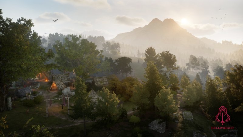 Lo stile visivo di Bellwright pende verso un medioevo prevalentemente realistico, senza però rinunciare a qualche dettaglio più fantasy Lo stile visivo di Bellwright pende verso un medioevo prevalentemente realistico, senza però rinunciare a qualche dettaglio più fantasy