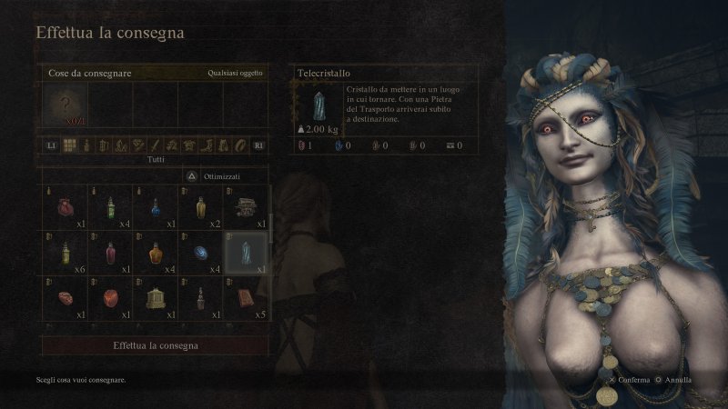 Fate come chiede la Sfinge e datele un oggetto di grande valore, come ad esempio un Telecristallo Fate come chiede la Sfinge e datele un oggetto di grande valore, come ad esempio un Telecristallo