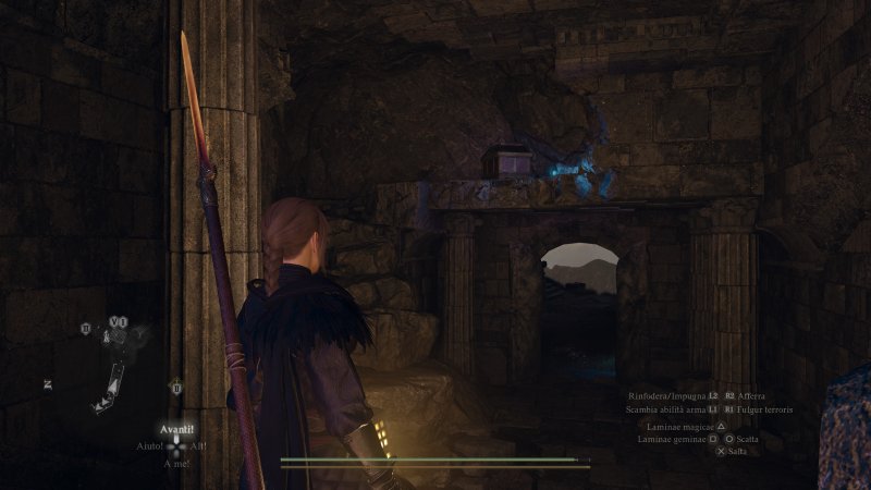 L'oggetto bramato dalla Sfinge si trova proprio sopra l'entrata del dungeon L'oggetto bramato dalla Sfinge si trova proprio sopra l'entrata del dungeon