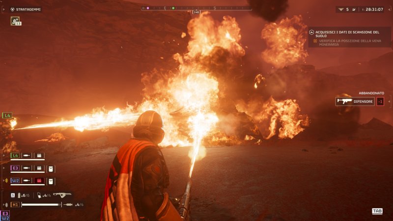 I nuovi lanciafiamme messi a punto dalla Super Terra sono stati un toccasana contro i terminidi I nuovi lanciafiamme messi a punto dalla Super Terra sono stati un toccasana contro i terminidi