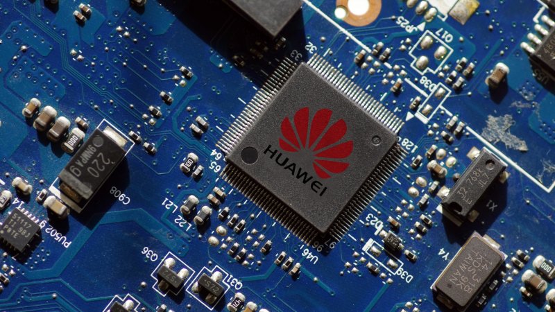 A chip produced by Huawei