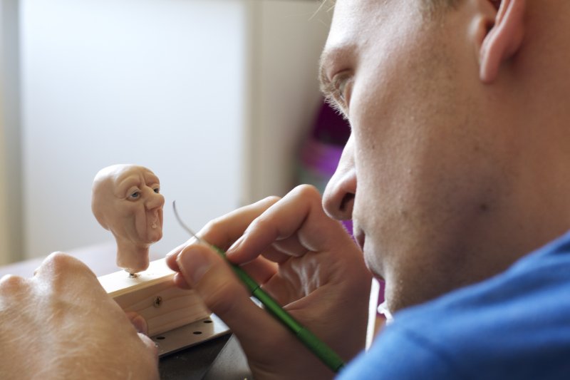 I modelli di Harold Halibut sono stati realizzati completamente a mano