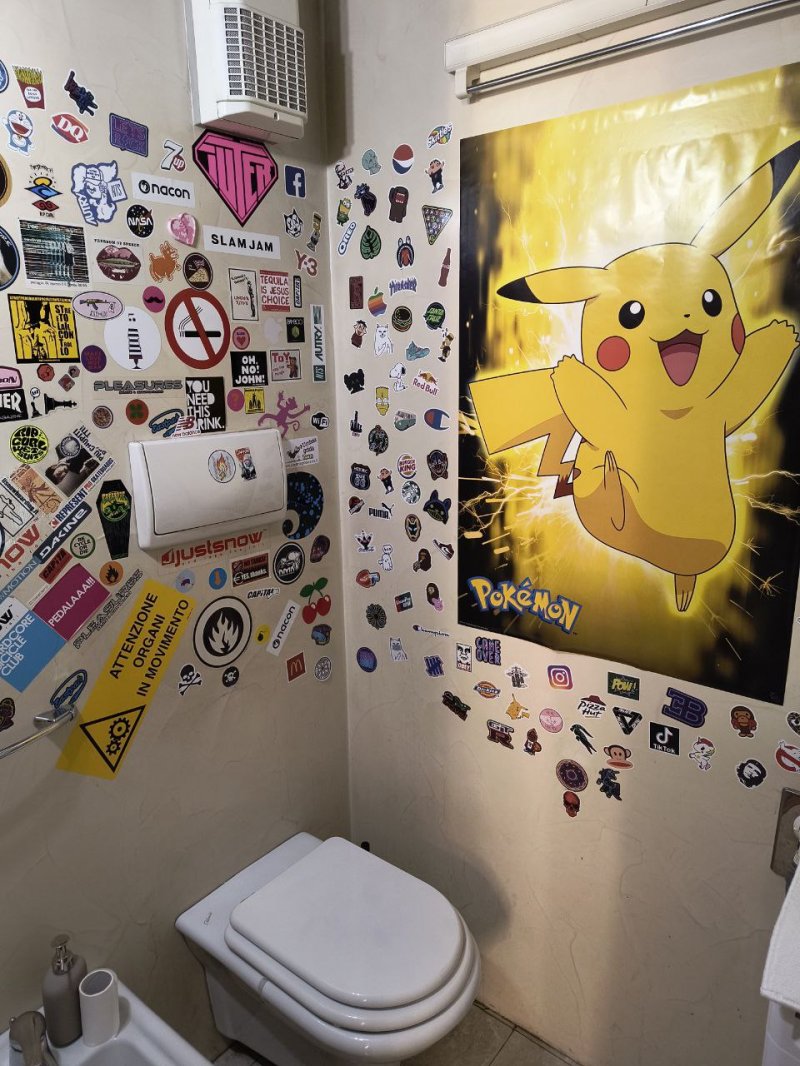 Anche il bagno della Nacon House è pieno di stile