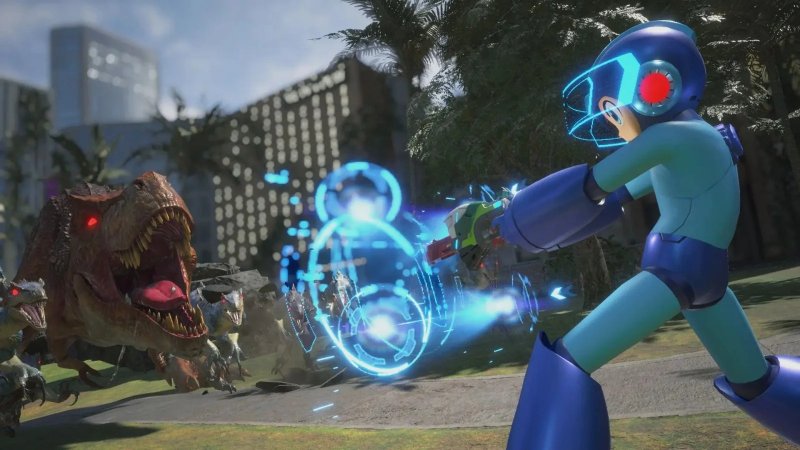 La skin di Mega Man in azione La skin di Mega Man in azione